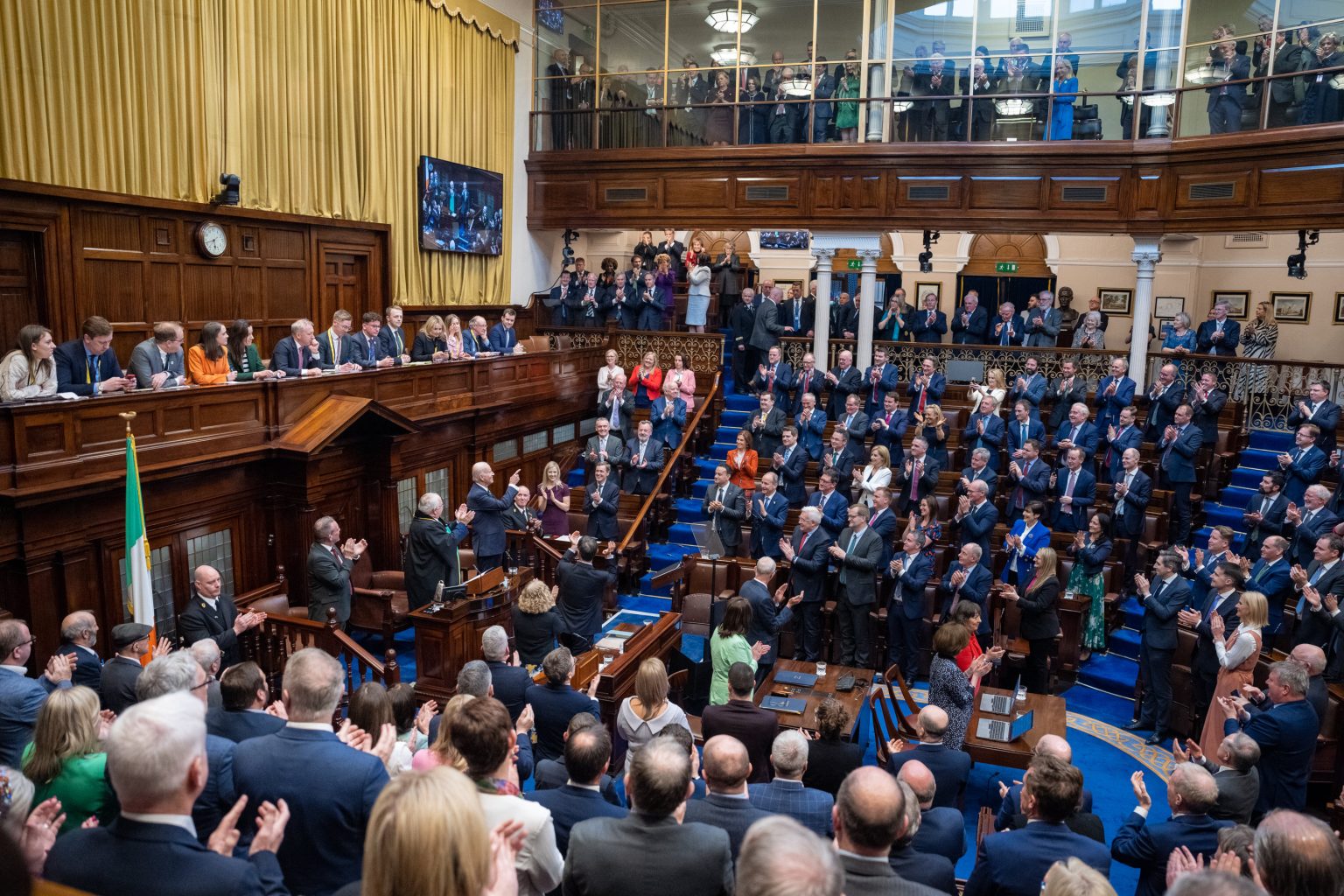 President Joe Biden addresses the Houses of the Oireachtas, Thursday, April 13, 2023, at Leinster House in Dublin, Ireland. (Official White House Photo by Adam Schultz)